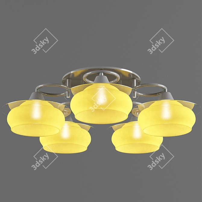 Elegant Lussole Chandelier 3D model image 1