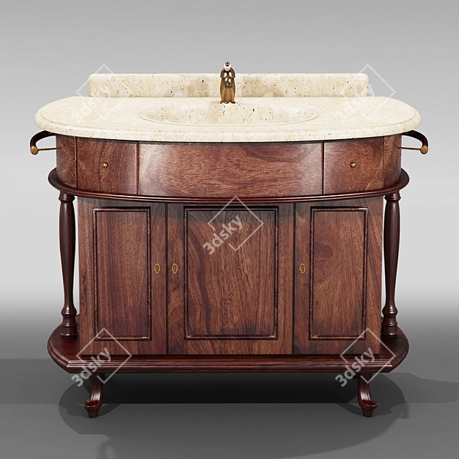 Antica Firenze Classical Vanity - Tiffany World 3D model image 1