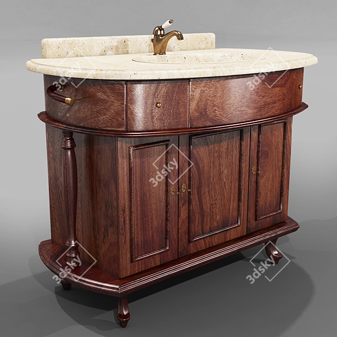 Antica Firenze Classical Vanity - Tiffany World 3D model image 2