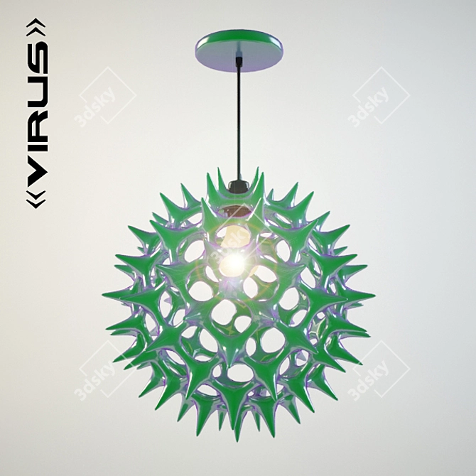 Viral Design Lamp 3D model image 1