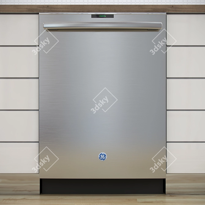 GE Profile Stainless Steel Dishwasher 3D model image 1