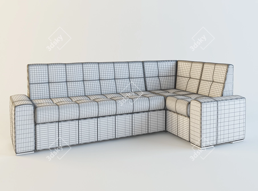 Madrid Sofa: Stylish and Functional 3D model image 2