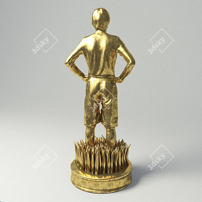 Footballer Figurine 3D model image 3