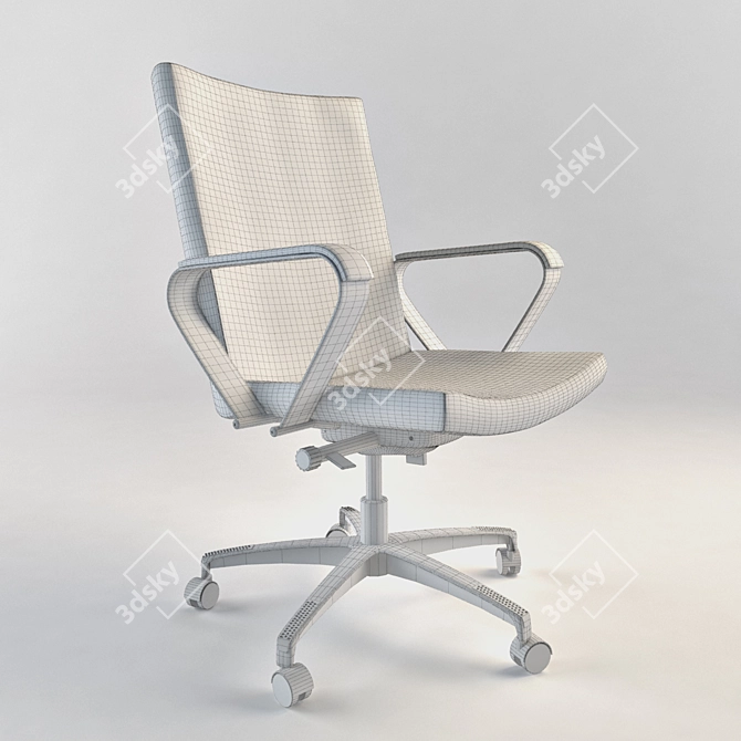 Elevate Your Meetings | Armchair with Extra Comfort 3D model image 2