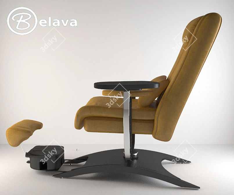 Belava Pedicure Chair: Ultimate Comfort and Luxury 3D model image 2