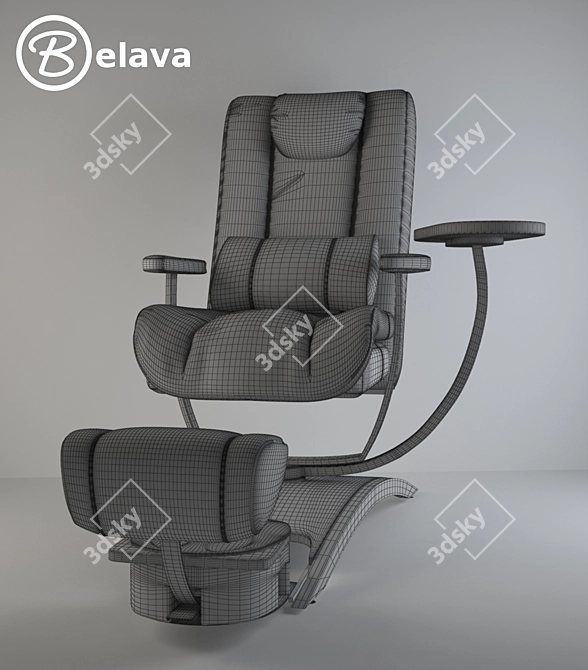 Belava Pedicure Chair: Ultimate Comfort and Luxury 3D model image 3