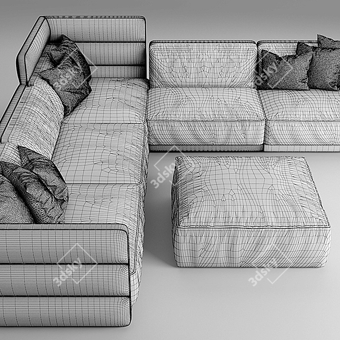 Cosy Comfort Sofa 3D model image 3