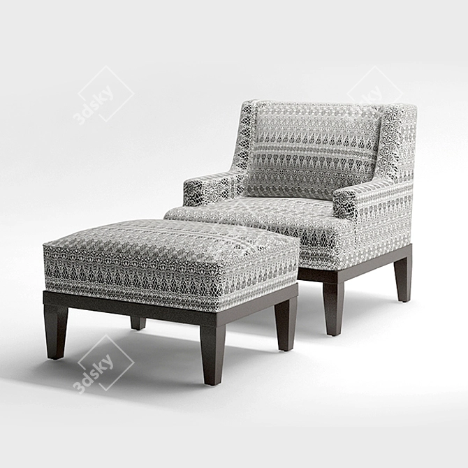 Cozy Comfort Donegal Chair 3D model image 1