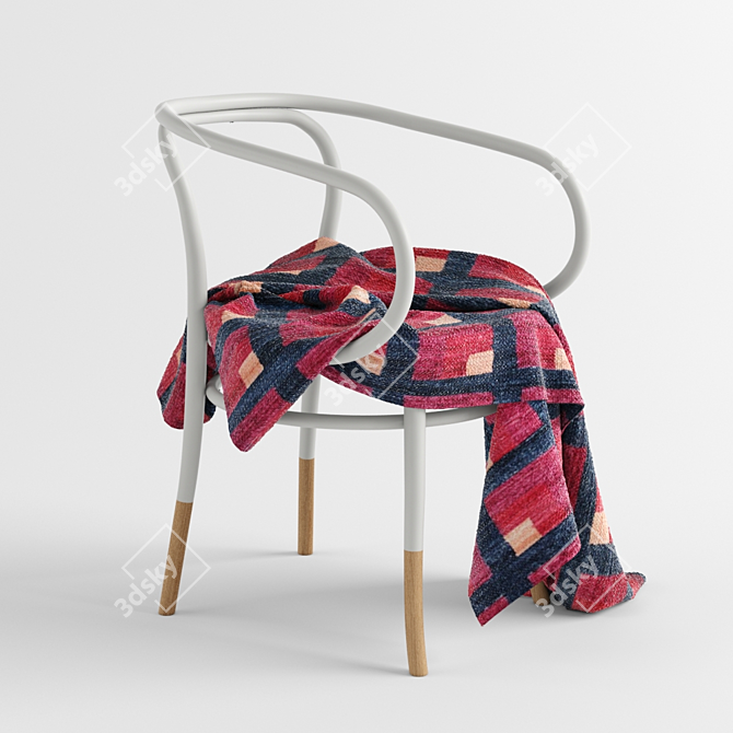 Cozy Thonet Chair Set 3D model image 1