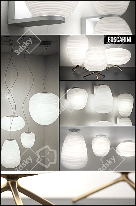Foscarini Rituals: Elegant Oriental-Inspired Lamps 3D model image 1