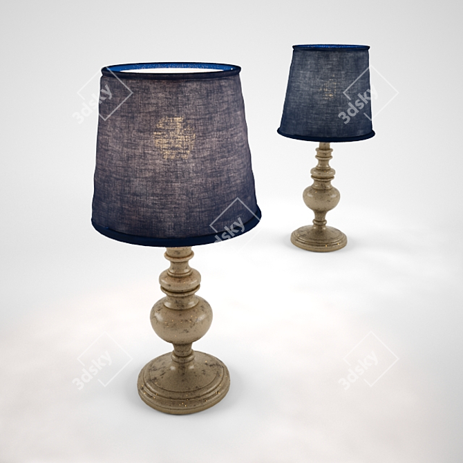 Elegant Henning Table Lamp 3D model image 1