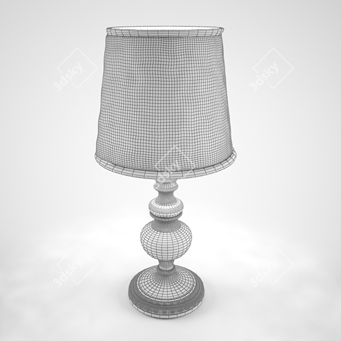 Elegant Henning Table Lamp 3D model image 2