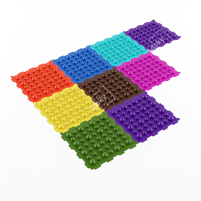 OrthoPuzzle: The Orthopedic Children's Rug 3D model image 2