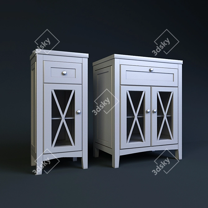 Customizable Bathroom Furniture 3D model image 1