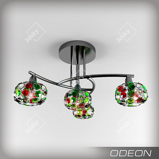 Odeon Light-CREA COLOR 2598 Crystal Chandelier 3D model image 1