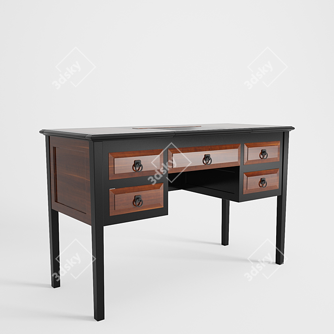 Sleek ErgoDesk - Modern Office Essential 3D model image 1