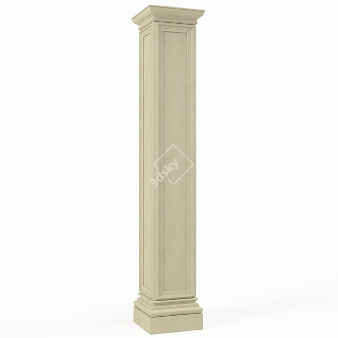 Elegant Column Design for Interiors 3D model image 1