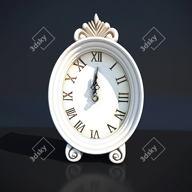 Provence Style Alarm Clock 3D model image 1