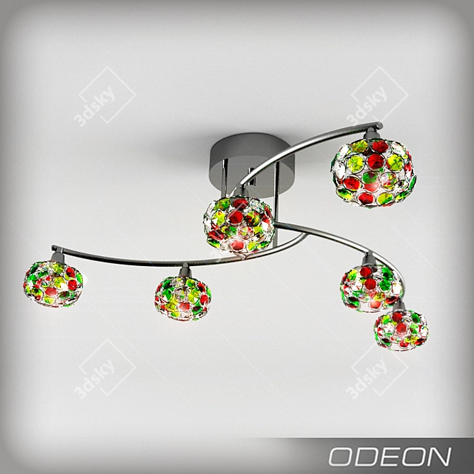 Odeon Light-CREA COLOR Chandelier 3D model image 1