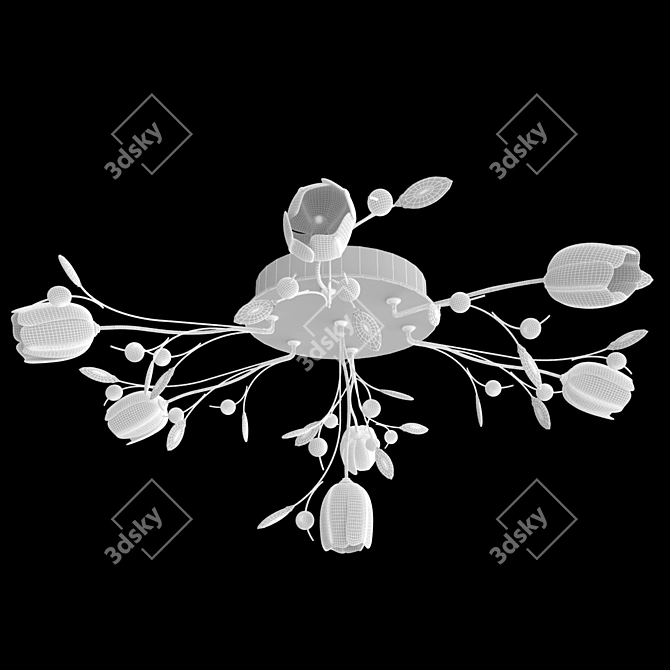 Elegance in Light Chandelier 3D model image 2