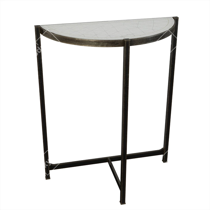 Elegant Églomisé Console: Jonathan Charles Luxe 3D model image 1