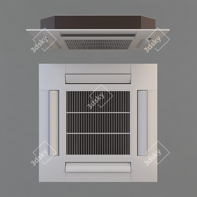 CoolZone: Smart Air Conditioner 3D model image 1