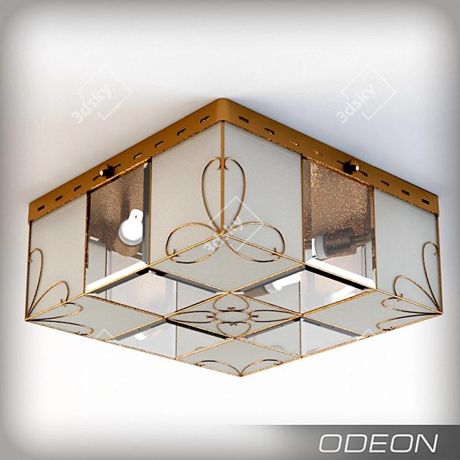 Odeon Light Guana - Bronze Ceiling Light 3D model image 1