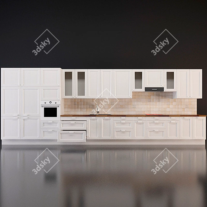 Modern Ramsho Kitchen Set 3D model image 1