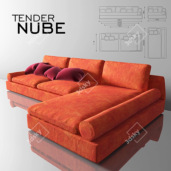 Luxury Italian Nube Tender 3D model image 1