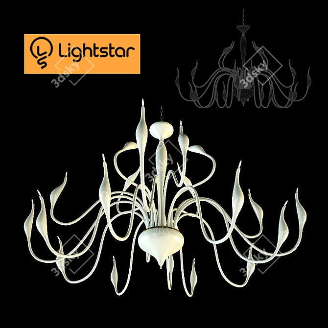 Lightstar Italian Ceiling Light 3D model image 1