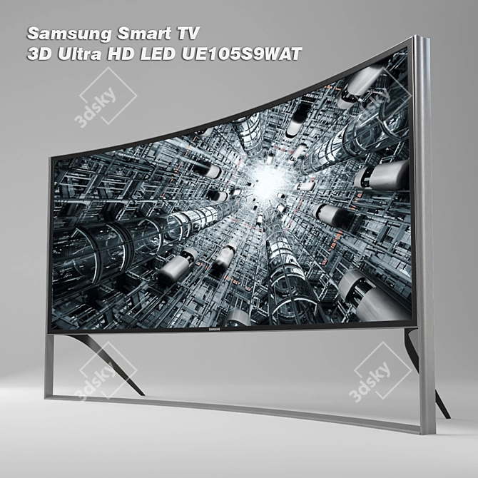 Samsung 105" 3D Ultra HD Smart TV 3D model image 1