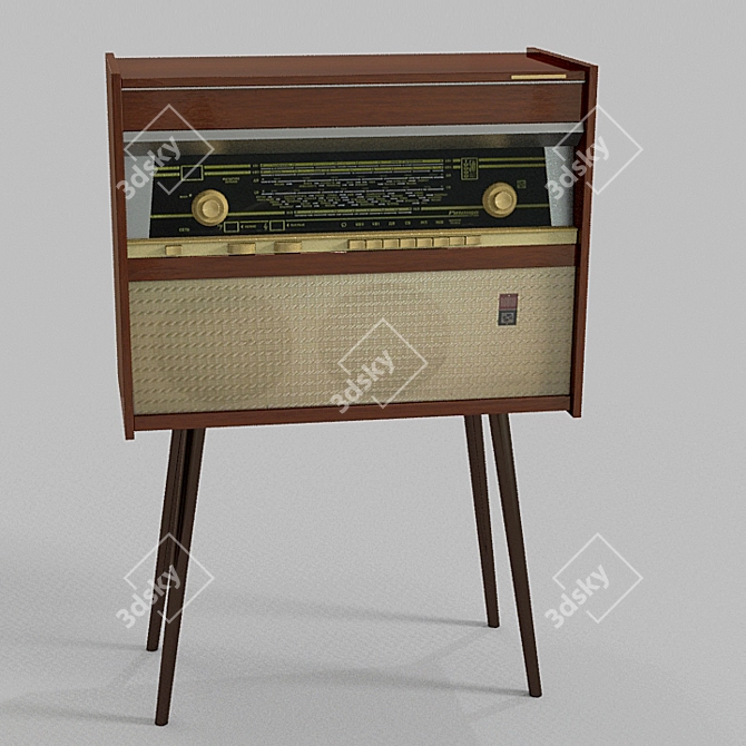 Vintage Rigonda Radio 3D model image 1