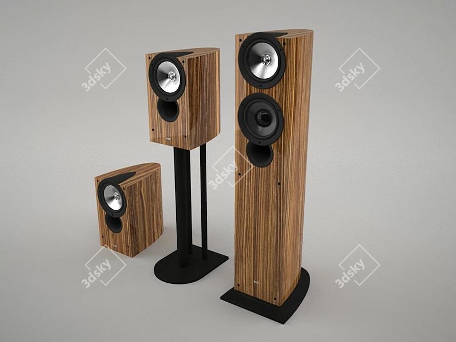 Premium Sound: KEF IQ 30-50 3D model image 1