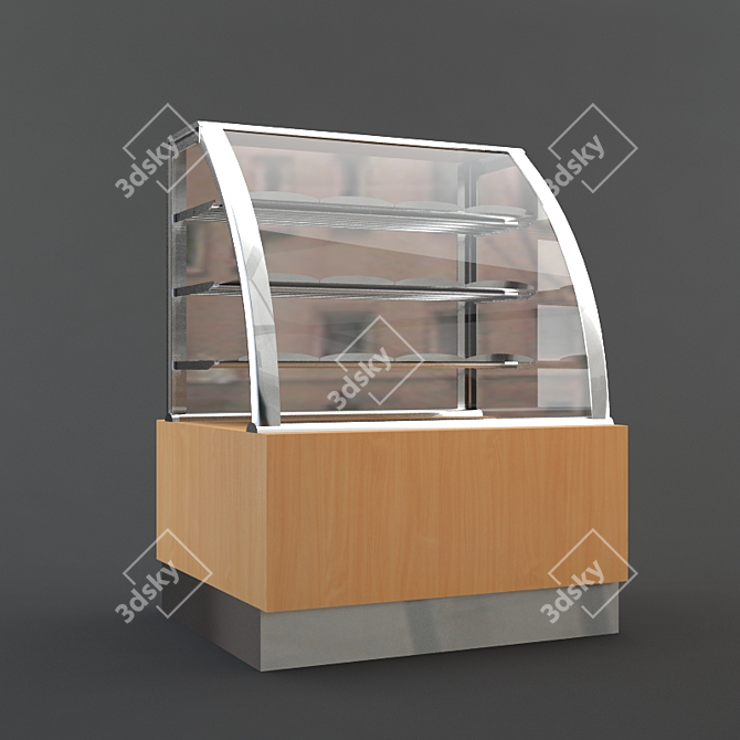 Elegant Display Showcase 3D model image 1