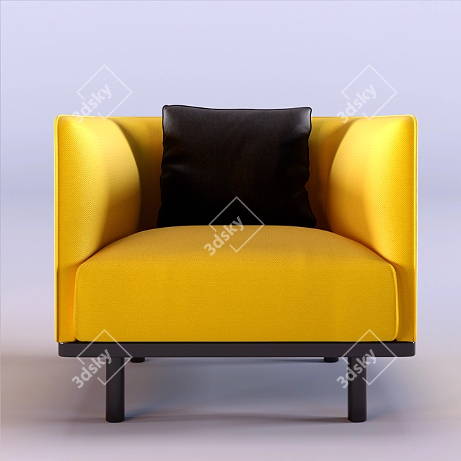 Ethereal Comfort: MART Armchair 3D model image 1