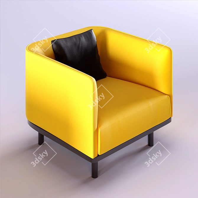 Ethereal Comfort: MART Armchair 3D model image 3