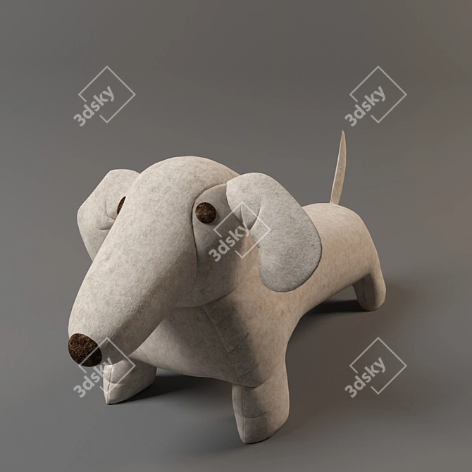 Restored Hardware Dog 3D model image 1