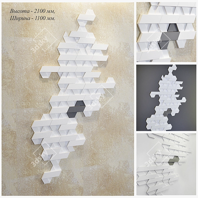 Elegant Wall Art: Modern Vray Decor 3D model image 1