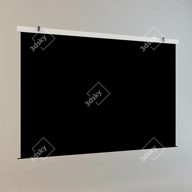 Elite Screens PM138HT: High-Quality Motorized Projection Screen 3D model image 3