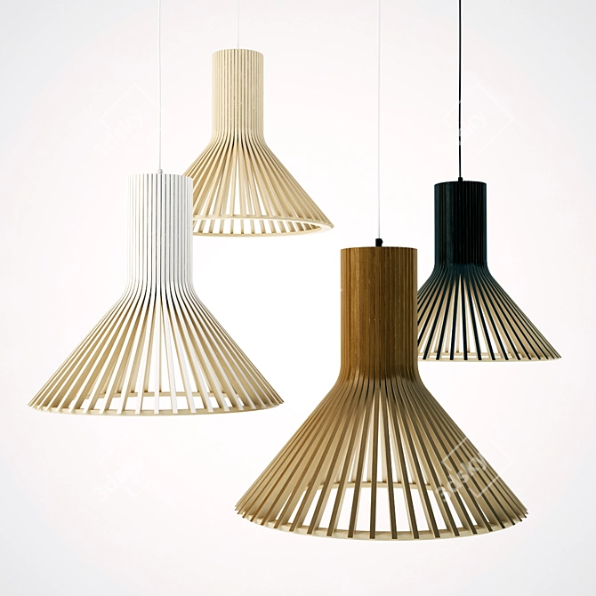 Secto 4203 Pendant Light 3D model image 1