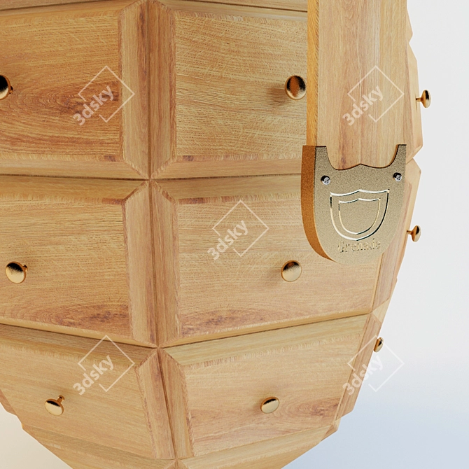  Wooden Grenade Chest 3D model image 2