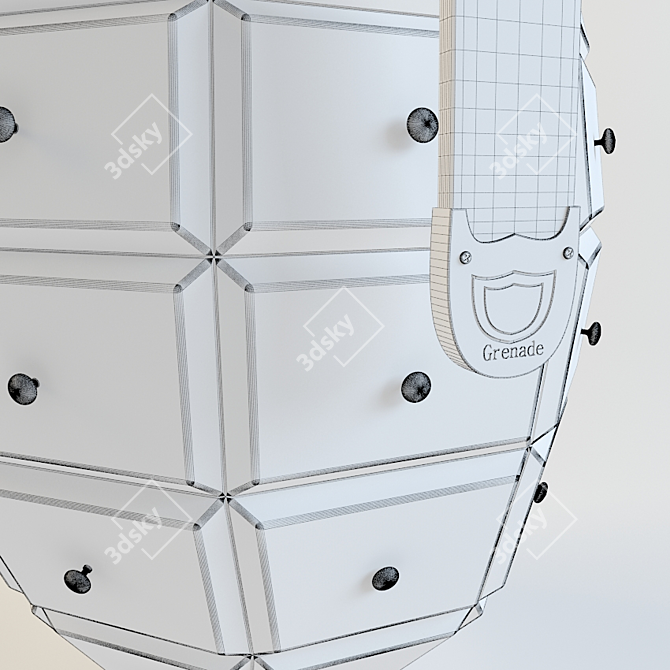  Wooden Grenade Chest 3D model image 3