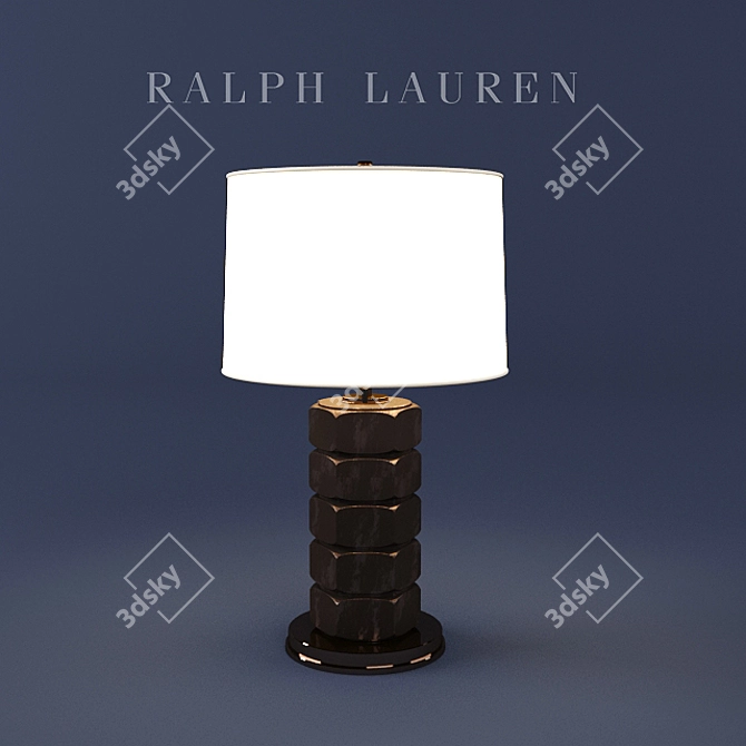 Title: NILES Ralph Lauren Table Lamp 3D model image 1