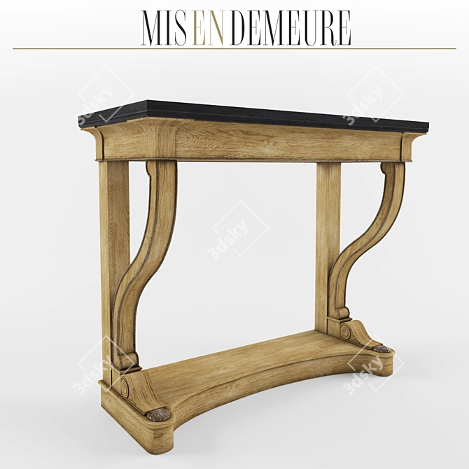 Lucienne Monique Lamp & Console: Elegant French Design 3D model image 2