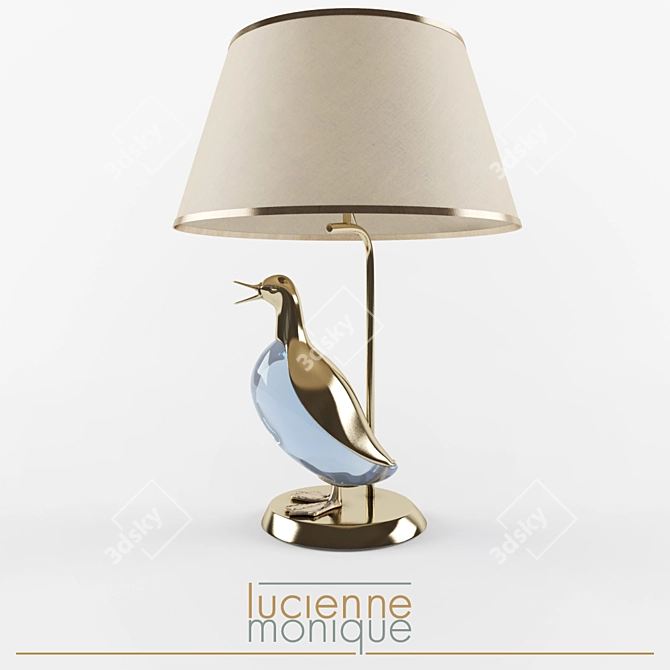 Lucienne Monique Lamp & Console: Elegant French Design 3D model image 3