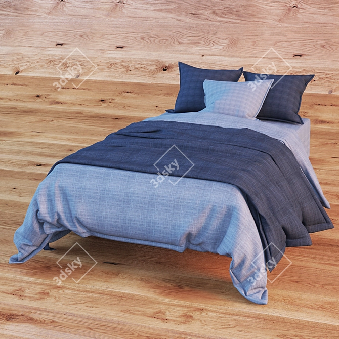 Title: Cozy Dream Bedding 3D model image 1