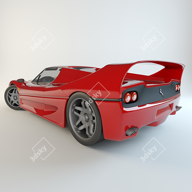 Fierce and Fast: Ferrari F50 3D model image 2