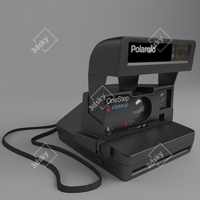 Instant Memories: Polaroid Camera 3D model image 1