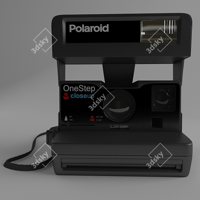 Instant Memories: Polaroid Camera 3D model image 2