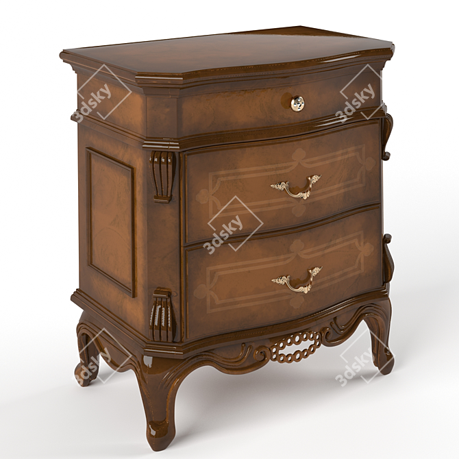 I DOGI Bedside Table DG232 3D model image 1